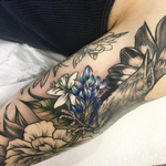 Tattoos - Detail Shot of Sleeve-Color in Progress- Instagram @michaelbalesart - 123104